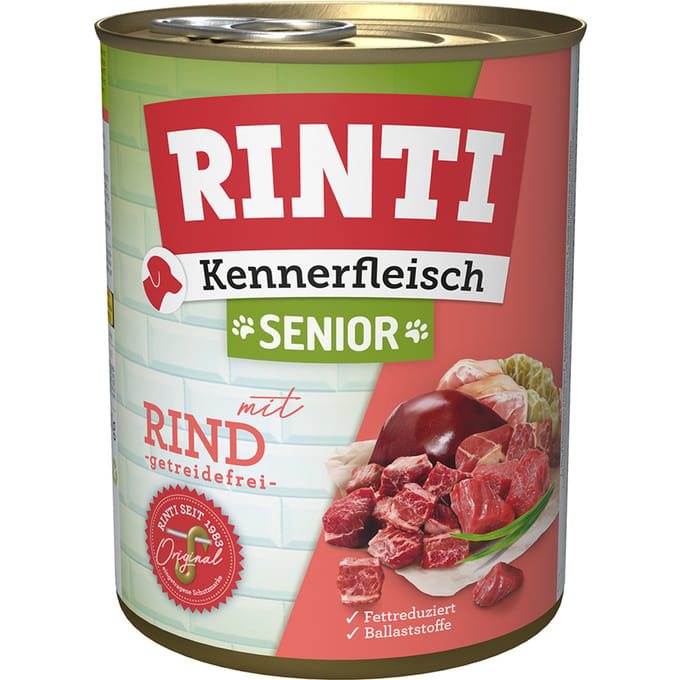 RINTI "Kennerfleisch" Senior 6 x 400 g - 6 x 800 g Rund