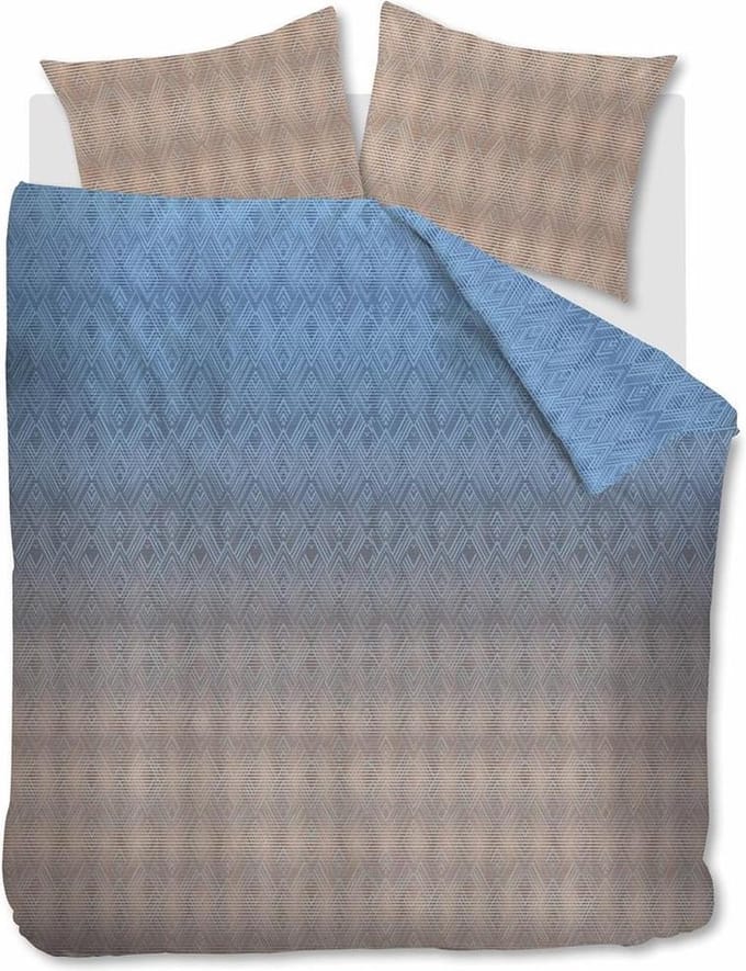 Beddinghouse Points and Lines Dekbedovertrek - Tweepersoons - 200x200/220 cm - Blue