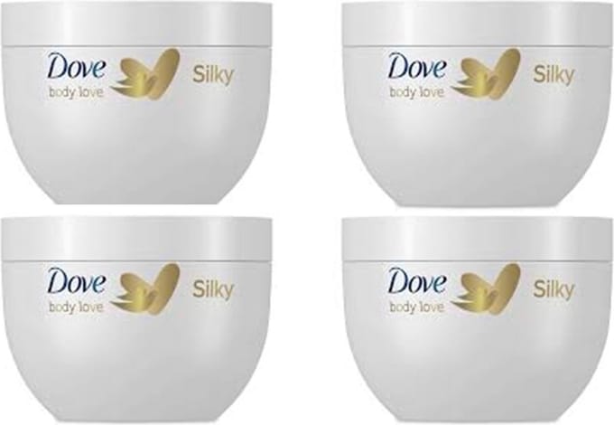 Dove Body Crème Silky Nourishment - 4 x 300 ml - Voordeelverpakking