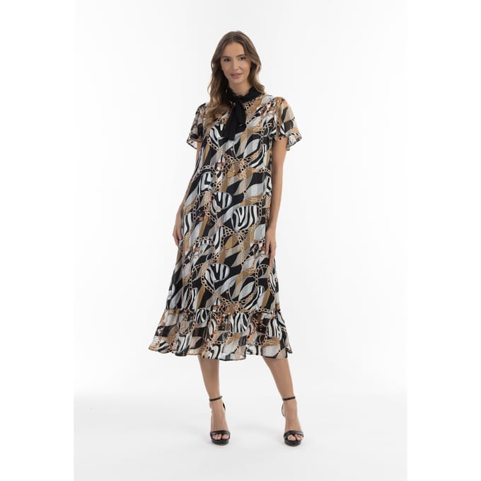 midi-jurk faina met all-over print sookie
