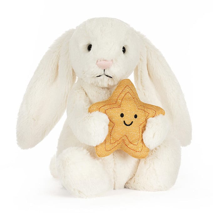 Jellycat knuffel bunny cream with Star