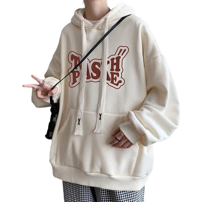 Hoodie Mannen Nieuwe Mode Student Losse Pullover Kleding Mannenjas 4XL black
