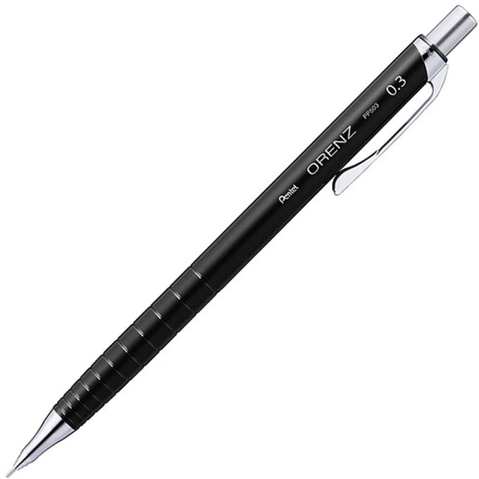 Pentel Orenz Vulpotlood - 0,3mm - Kleur Houder: Zwart