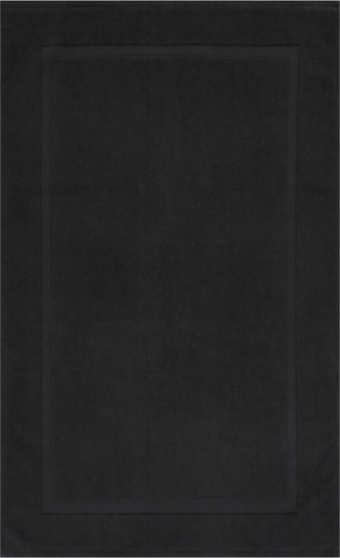 Luxe katoenen badmat - 1200 GSM - 60 x 100 cm - Zwart