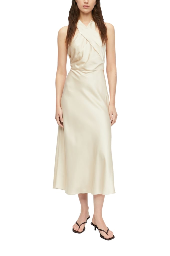 Comma  Dresses Beige Taglia: 46 | Abiti Midi Outlet | Donna | Marrone