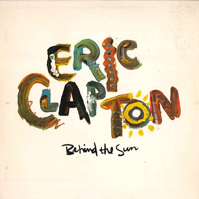 LP Plaat ERIC CLAPTON Behind The Sun 125166 WARNER BROS 1985 VS Rock Gebruikt brown