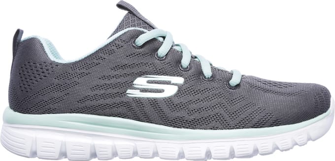 Skechers Sportschoenen Dames GRACEFUL-GET CONNECTED - 12615 CCGR Charcoal/Green