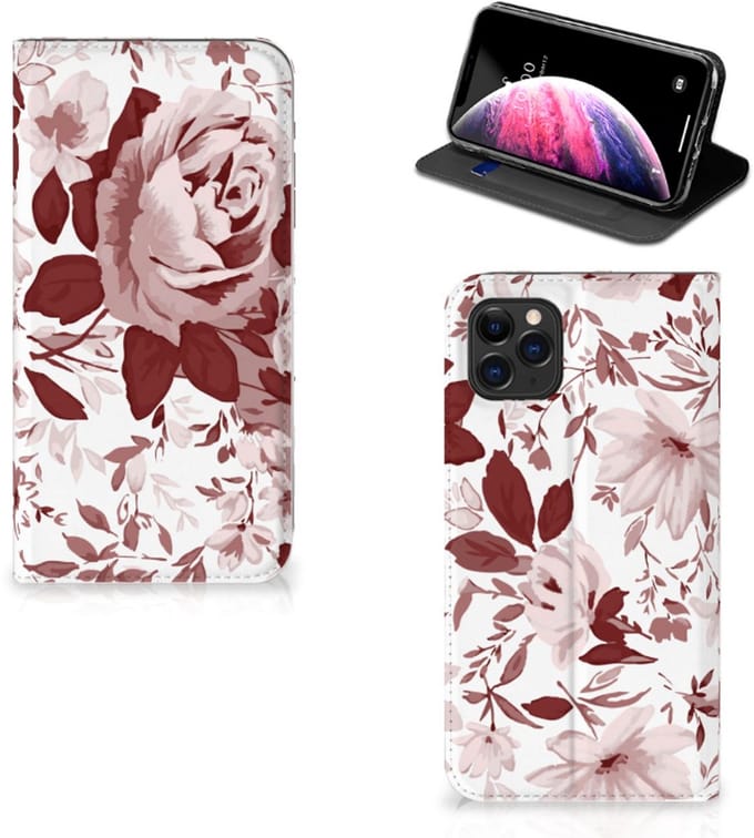 Bookcase Apple iPhone 11 Pro Max Watercolor Flowers