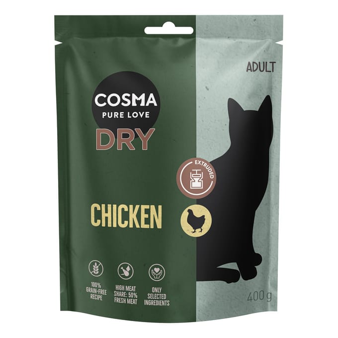 400g Cosma Extruded Droogvoer Kip Katten Droogvoer