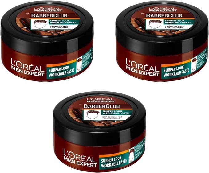 Haar Paste - Styling Product - Beach Look Creëren - Sterke Fixatie - 3 x 75 ml - Niet Van Toepassing