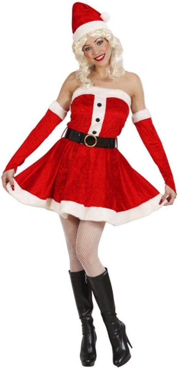 Fluwelen kerstjurkje voor dames M