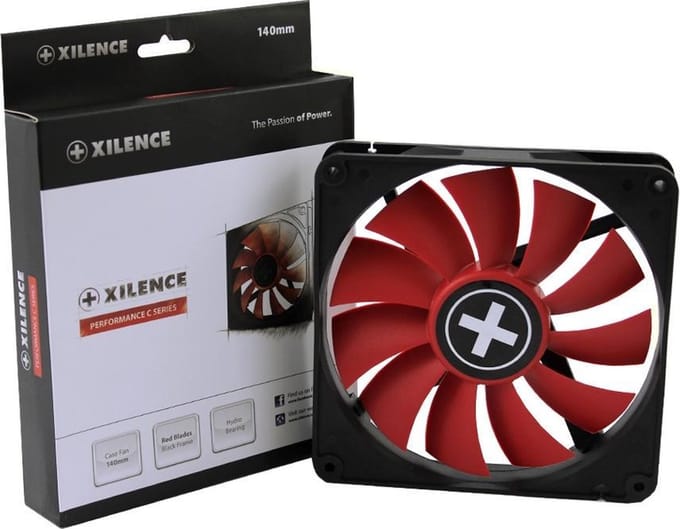 Xilence Performance C Series XPF140.R - Case ventilator - 140mm - Red