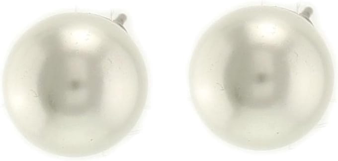 Behave - Dames parel oorknoppen parelmoer 1 cm - Minimalistische stijl