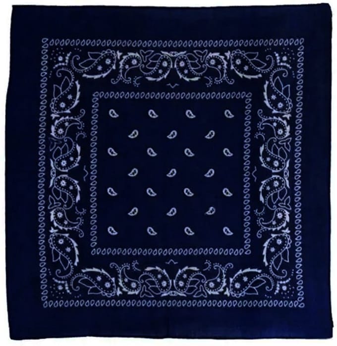 Donkerblauwe Boerenzakdoek - 54x54cm