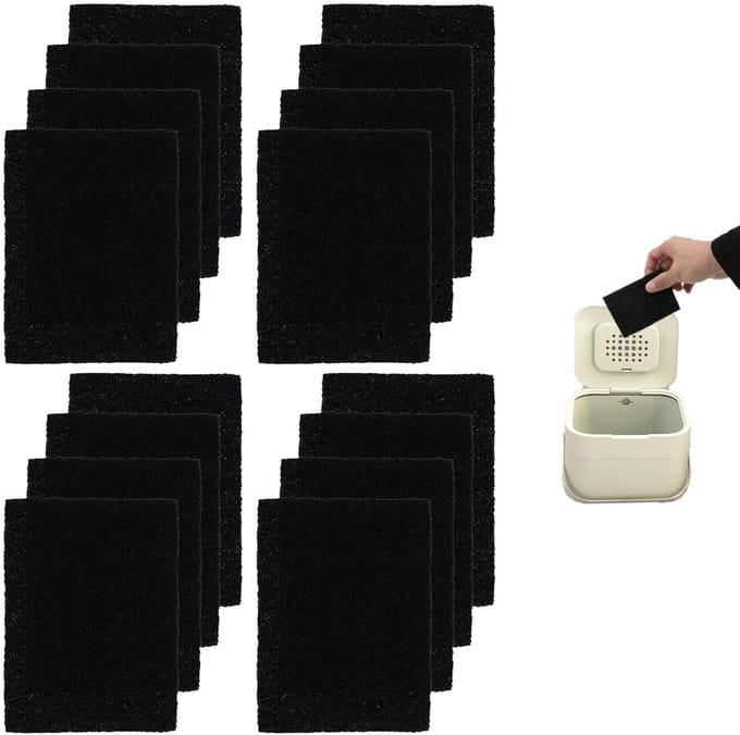 Dailygoods - 16 stuks Actieve Koolstoffilter - Geurverwijdering voor keuken
