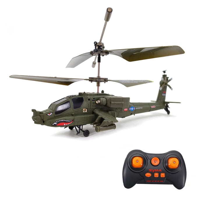 SYMA S109H afstandsbediening helikopter met dubbele propeller 2.4GHz afstandsbediening drone hoogte 1 battery donkergroene kleur