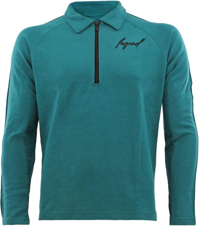 Sweater LA Luxe Lounge half zip Petrol heren/dames katoen S