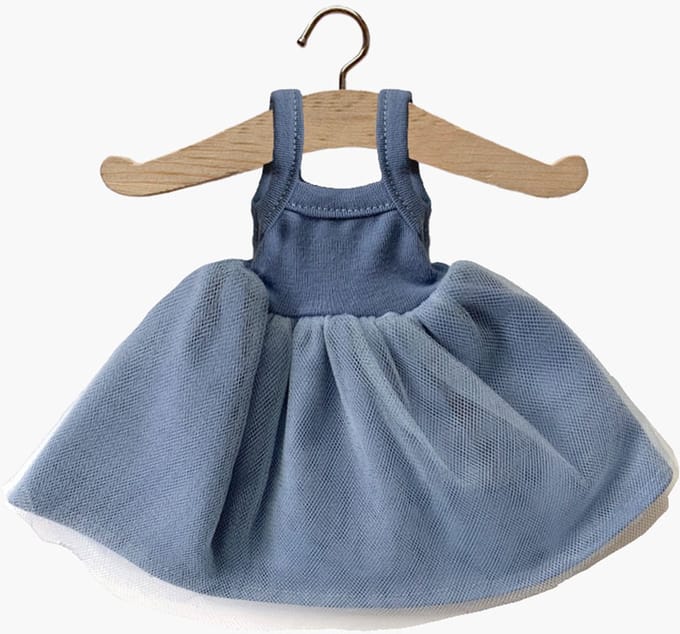 Minikane Rosella Blauwe Balletjurk 32 cm