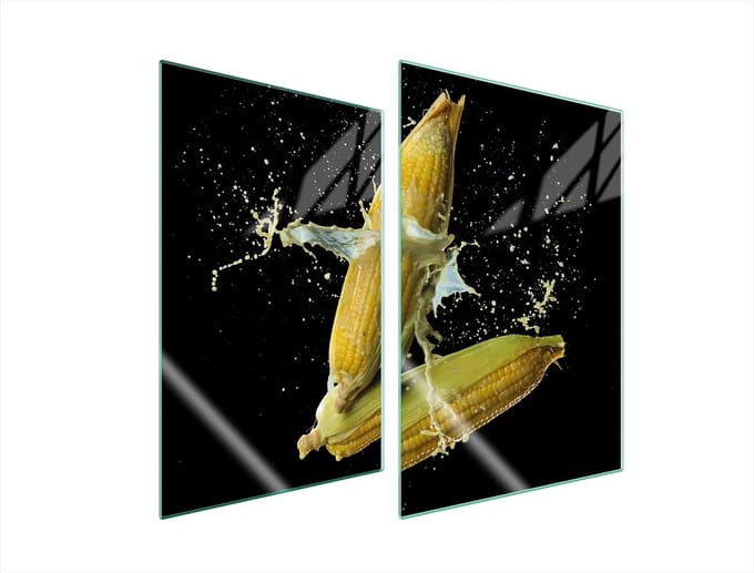 TMK ArtDeko - Serie - Glazen Beschermplaat - 35x52 cm - Corn