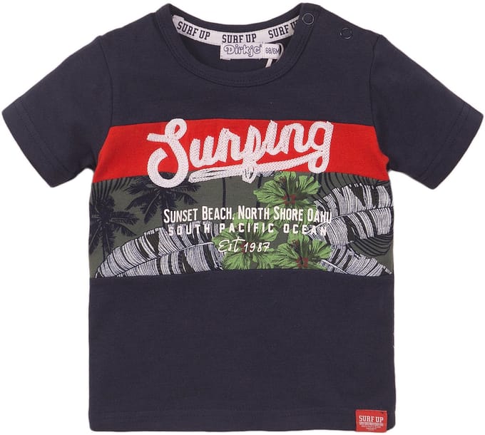 Dirkje baby jongens t-shirt Surfing Navy