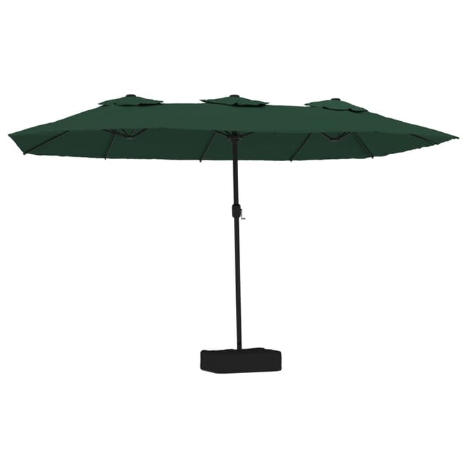 vidaXL - Parasol - dubbel - 449x265 - cm - groen