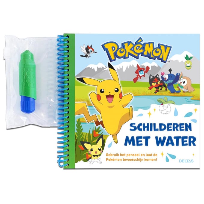 Deltas Pokemon Schilderen met water deel 1 (groen) Kleurboeken
