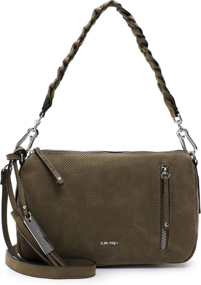 SURI FREY Schoudertas Steffy Crossover Bag Mud Donkerbruin