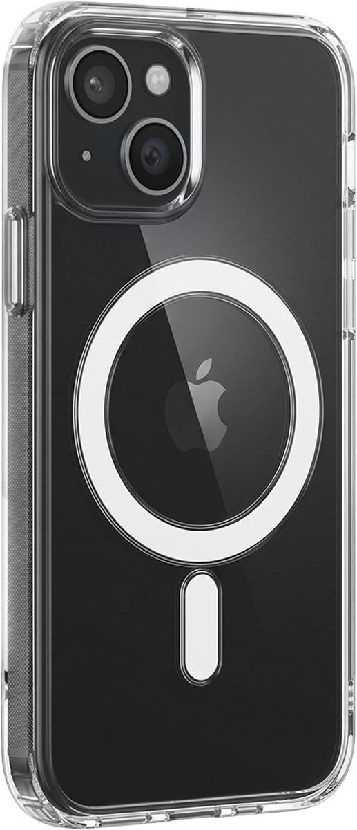 Bigben Connected - Telefoonhoesje geschikt voor iPhone 15 - MagSafe compatibel - Transparant