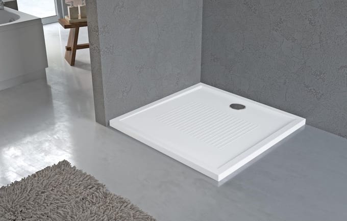 Novellini Olympic New douchebak acryl vierkant 80x80x4.5cm wit