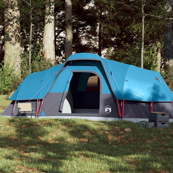 vidaXL - Koepeltent - voor - gezin - 11-persoons - waterdicht - blauw