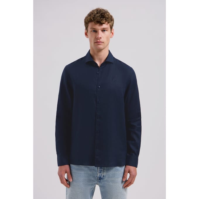 Dstrezzed Jag Shirt Dk. Navy Größe: S | Casual hemden Outlet | Herren | Blau