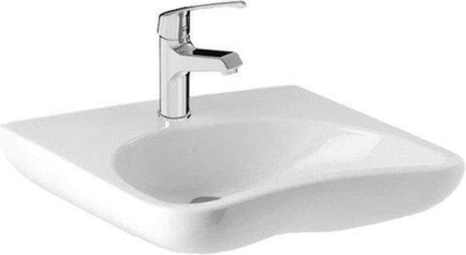 Jika Euroline rolstoel wastafel 64x55cm 1 kraangat wit