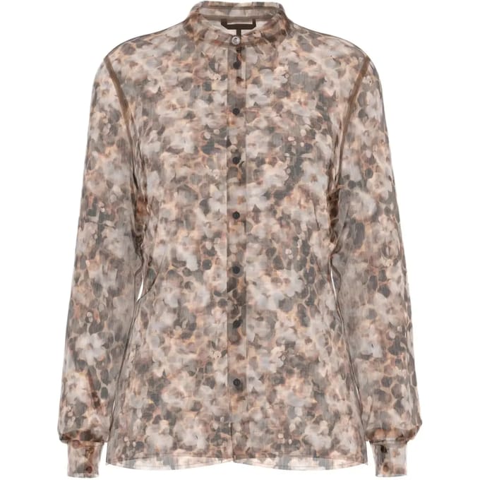 regular fit blouse in allover-look model 'CLOUIS SHIRT'