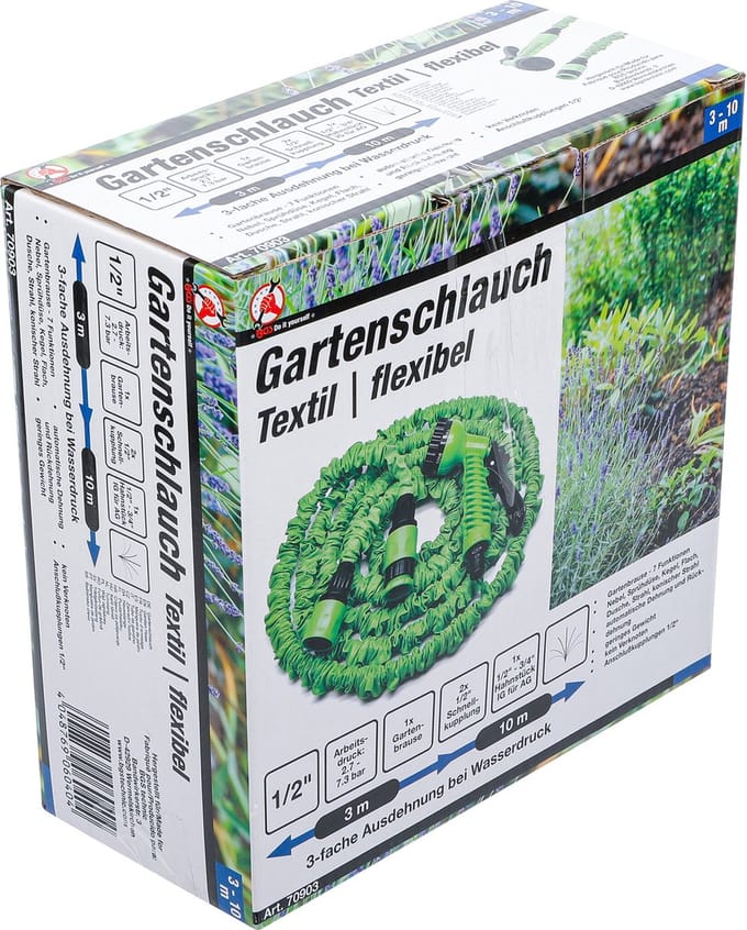 BGS 70903 - Tuyau d’arrosage | textile | flexible | 3 - 10 m