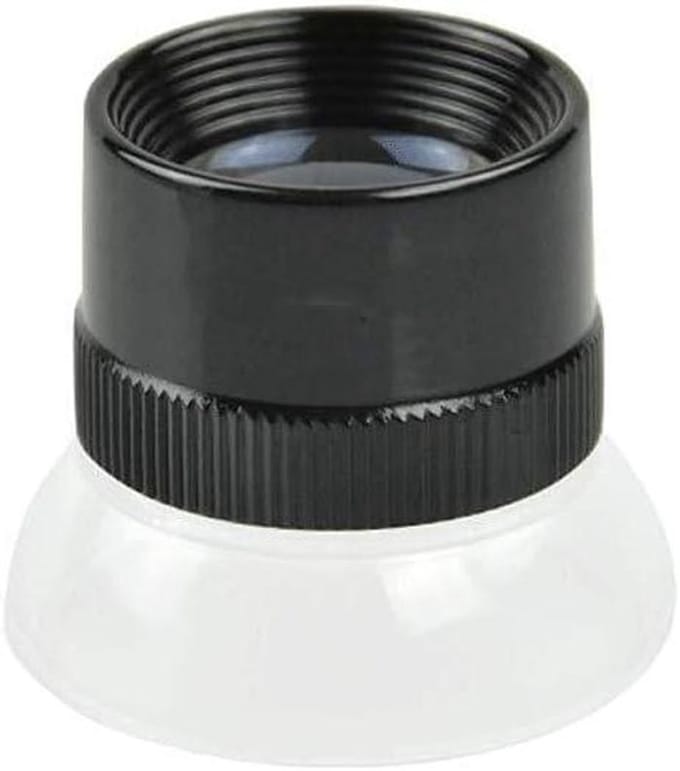 Desktop Vergrootglas - Oog Vergrootglas - Gedetailleerd Lezen - 15X Vergroting - 18 mm Lens - Zwart