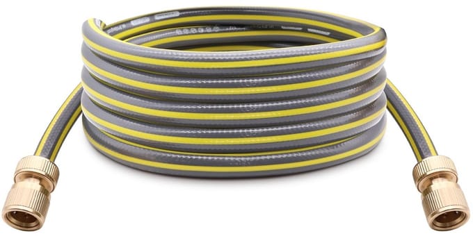 Dailygoods- Waterslang 2 meter - Flexibele Slang - Messing Connectoren - Lichtgewicht - Knikbestendig - Duurzaam - Tuinslang