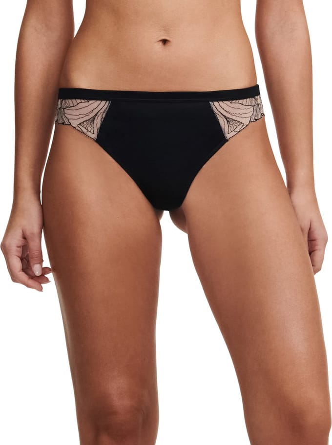 Chantelle Pulp - Tattoo Love - Dames - Slip - Zwart/Golden Beige