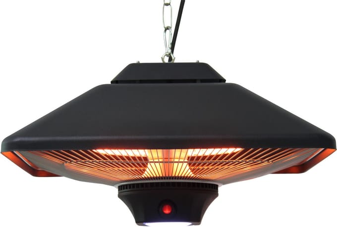 Outsunny Terrasverwarmer - LED-Verlichting - Afstandsbediening - 2000 W