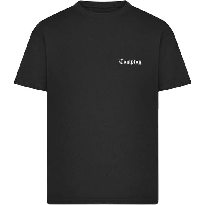 Mister Tee - Compton BLVD Oversize Heren Tshirt - M - Zwart