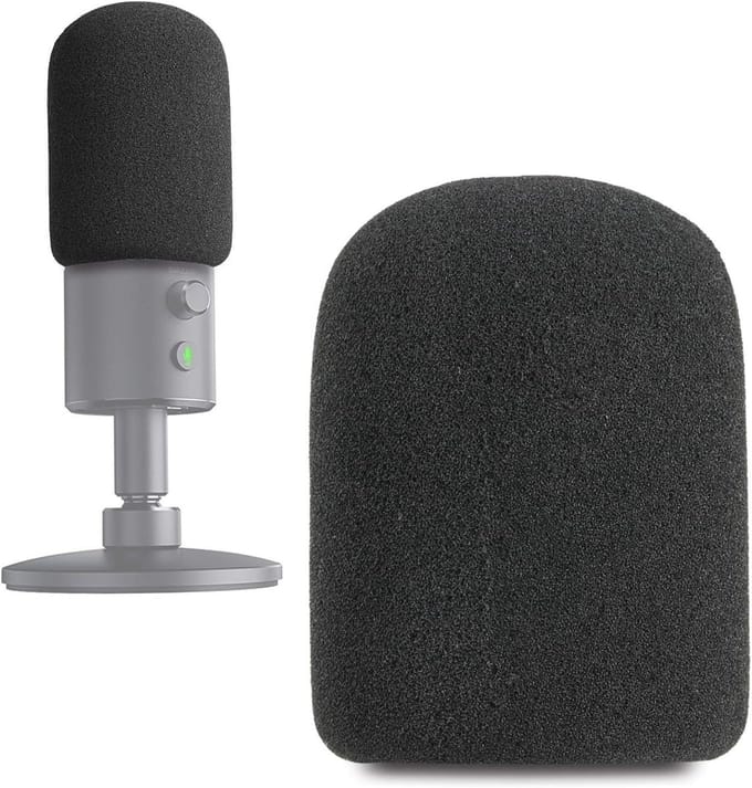 Hoogwaardige Microfoon Schuim Windscherm voor Hoofdtelefoons en PC's - USB Verbinding