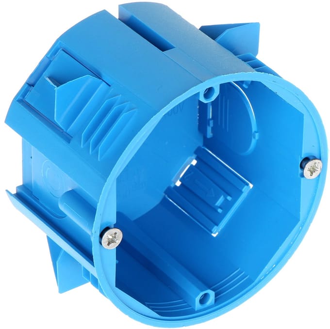 Simet Serie - Elektrische Installatiedoos - Ø 68 x 46 mm - IP30 - Blauw