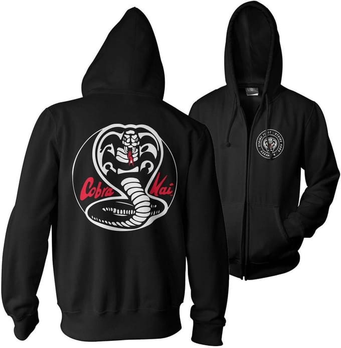 Cobra Kai White Patches Big Tall Hoodie SP-33-CK005-H60-14