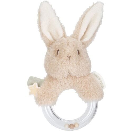 Little Dutch ringrammelaar Newborn Naturals Bunny Beigebrown unisex
