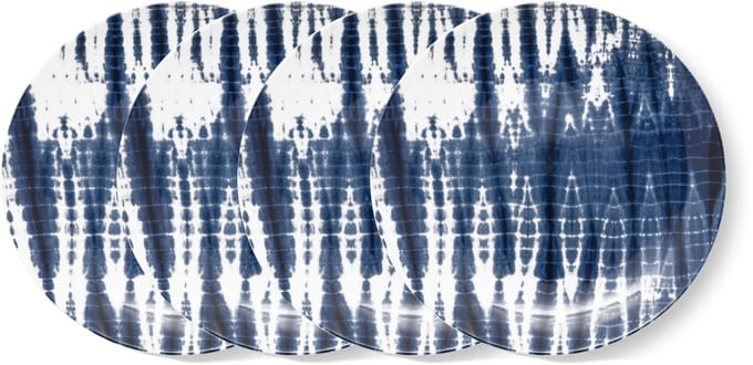 vtwonen Tie-Dye Borden - Ontbijtborden - Bord - Serviesset van 4 - 23cm
