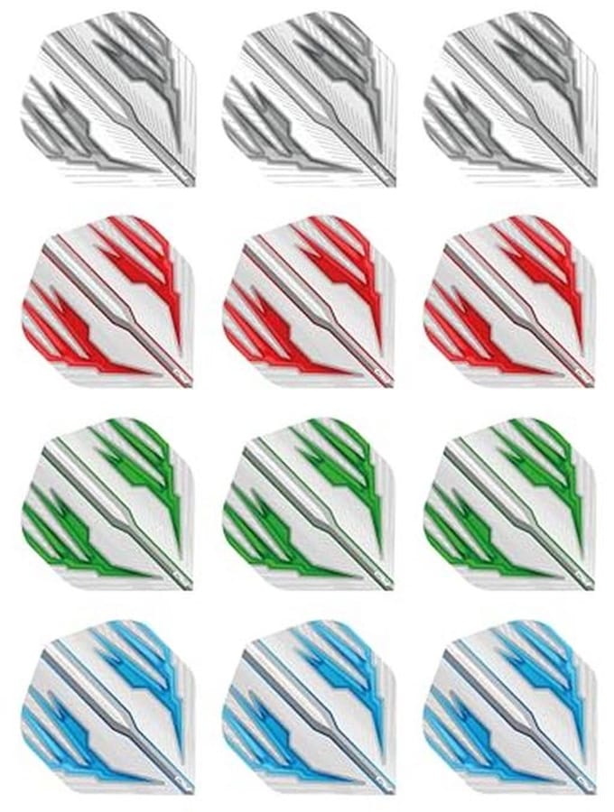 Extra Dikke Standaard Dart Flights - Selection Pack met 12 Stuks