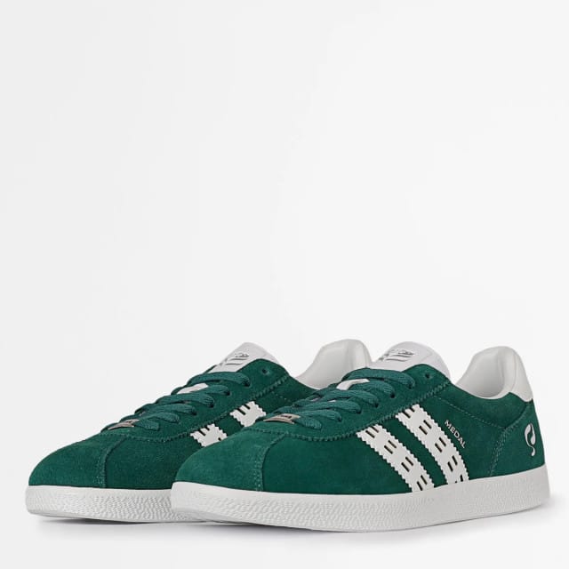 Q1905 Sneaker medal classic hardgroen/wit