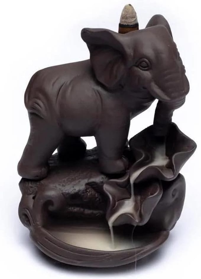 Wierookbrander Backflow Olifant
