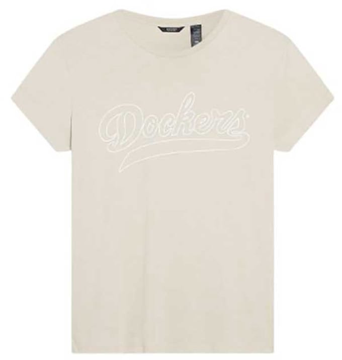 Dockers Graphic Slim T-shirt Met Korte Mouwen Beige M Vrouw