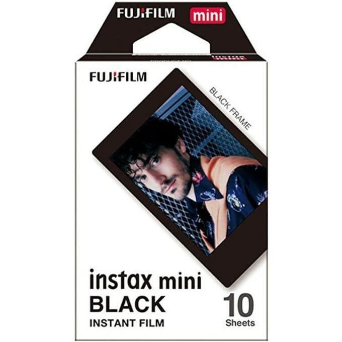 Fujifilm Instax Mini Film Fotopapier 10 Vellen Voor Instax Mini 13/12/11/9//99/0/41 Link Liplay EVO Camera's Black