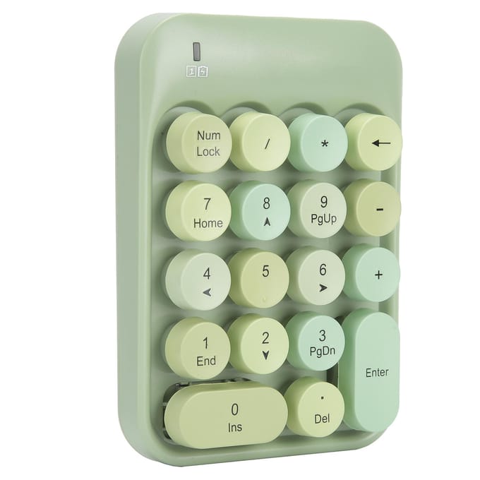 Draadloos Numeriek Toetsenbord Chocolade Keycap voor Spel Richtingswisseling AK18 2.4G